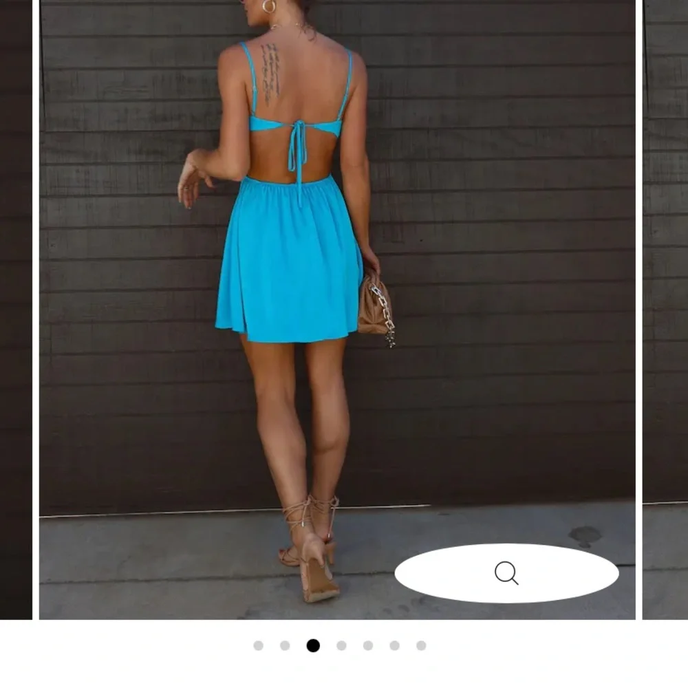 Bright blue VICI mini cutout dress - Picture 2 of 3
